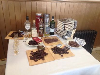 Chocolate and Whisky ready to go
